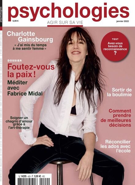 Psychologies France – Janvier 2022 Cover