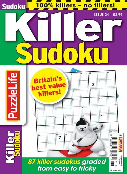 PuzzleLife Killer Sudoku – 06 January 2022 Cover