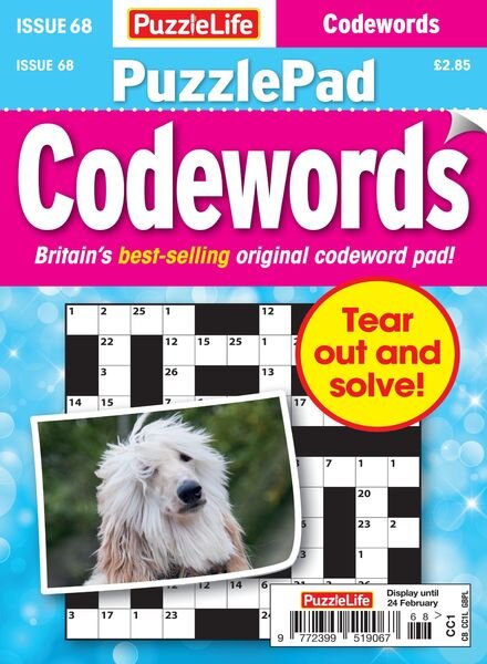PuzzleLife PuzzlePad Codewords – 27 January 2022 Cover