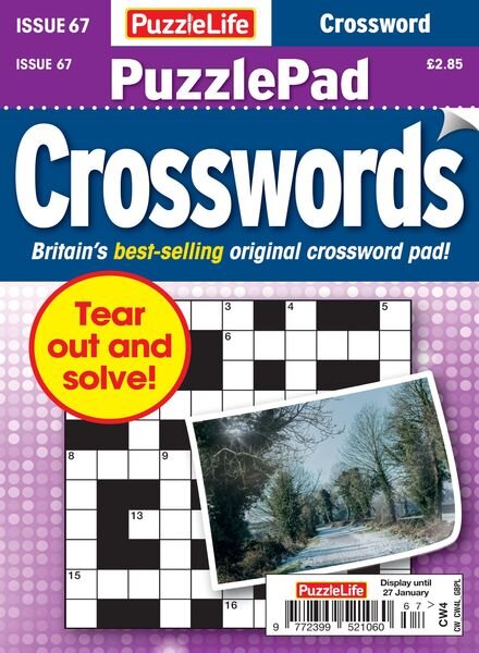PuzzleLife PuzzlePad Crosswords – 30 December 2021 Cover