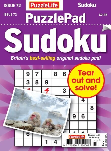 PuzzleLife PuzzlePad Sudoku – 30 December 2021 Cover