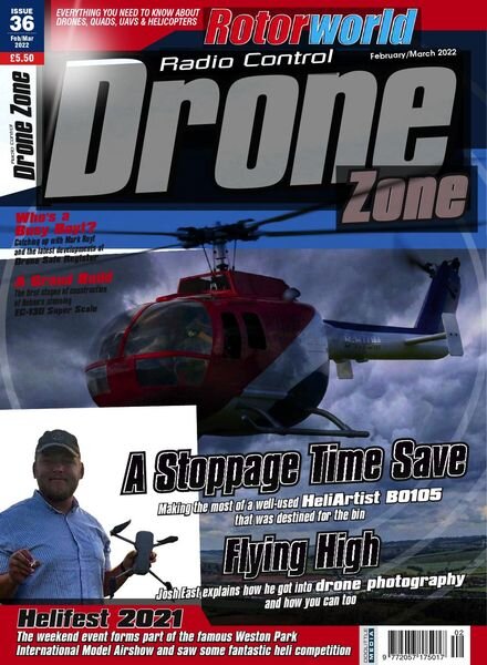 Radio Control DroneZone – Issue 36 – February-March 2022 Cover