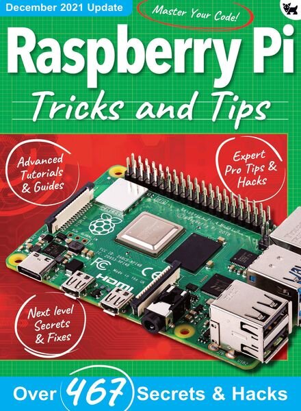 Raspberry Pi For Beginners – December 2021 Cover