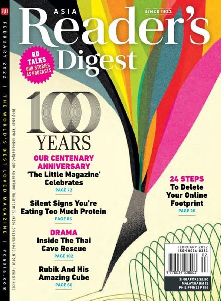 Reader’s Digest Asia – February 2022 Cover