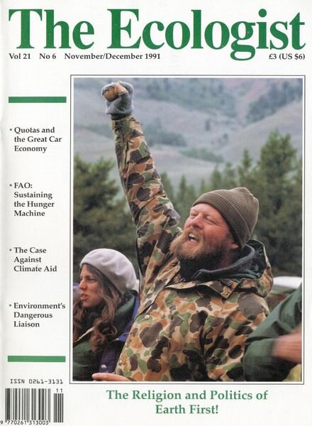 Resurgence & Ecologist – Ecologist, Vol 21 N 6 – Nov-Dec 1991 Cover