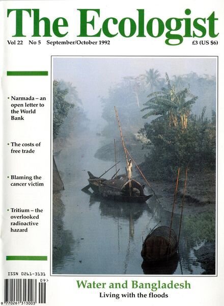 Resurgence & Ecologist – Ecologist, Vol 22 N 5 – Sep-Oct 1992 Cover