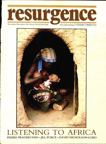 Resurgence & Ecologist – Resurgence, 149 – Nov-Dec 1991 Cover