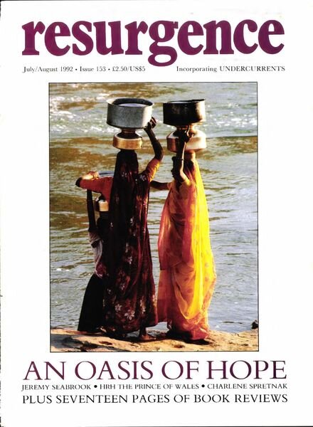 Resurgence & Ecologist – Resurgence, 153 – Juyl-August 1992 Cover