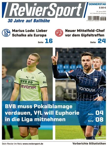 RevierSport – 20 Januar 2022 Cover