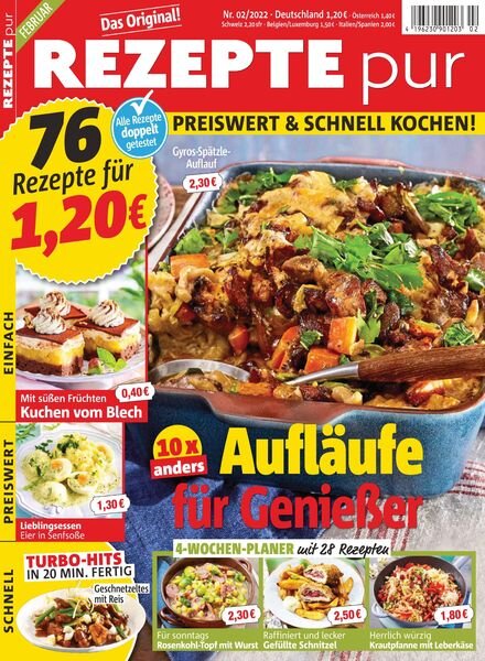 REZEPTE pur – Januar 2022 Cover