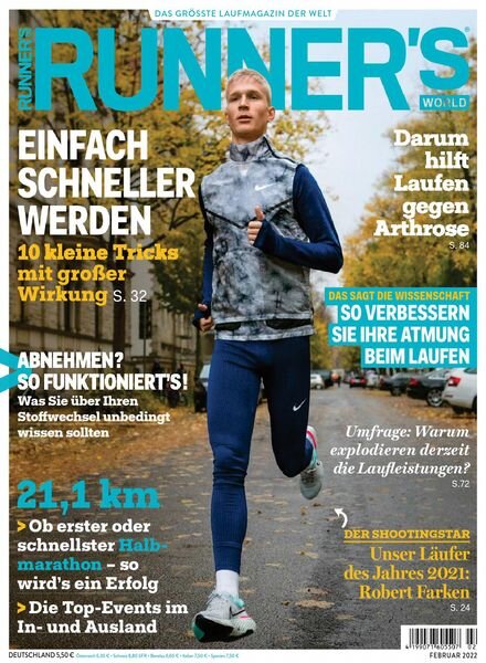 Runner’s World Germany – Februar 2022 Cover