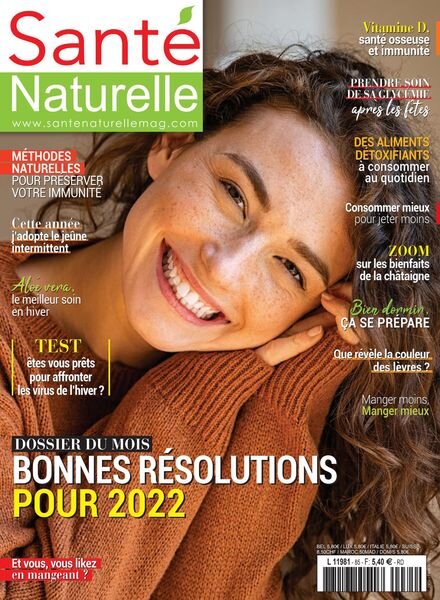 Sante Naturelle – Janvier-Fevrier 2022 Cover