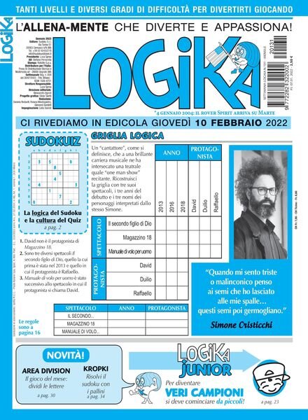 Settimana Logika – 07 gennaio 2022 Cover