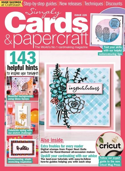 Simply Cards & Papercraft – January 2022 Cover