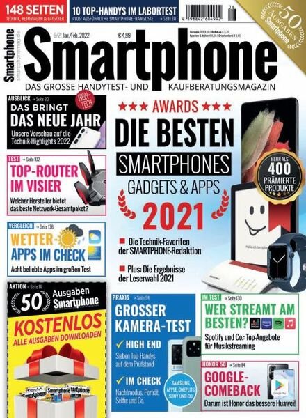 Smartphone Magazin – Dezember 2021 Cover
