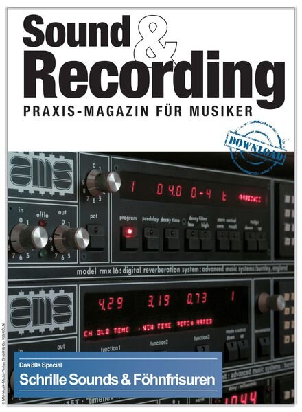 Sound & Recording – 31 Dezember 2021 Cover