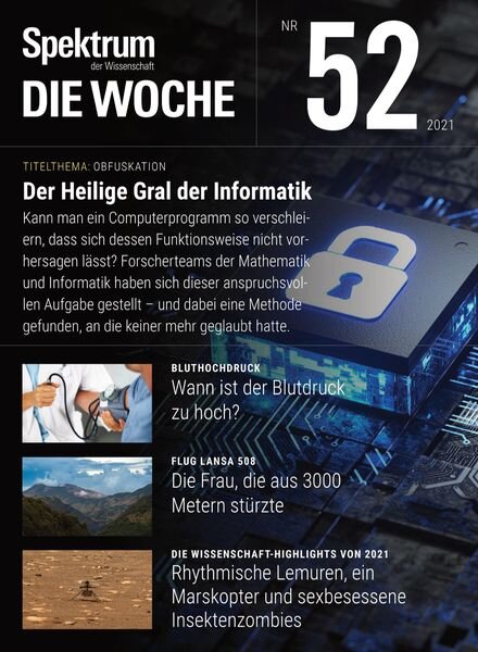 Spektrum – Die Woche – 30 Dezember 2021 Cover