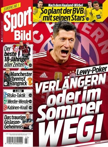 Sport Bild – 19 Januar 2022 Cover