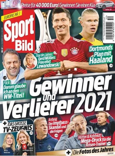 Sport Bild – 22 Dezember 2021 Cover