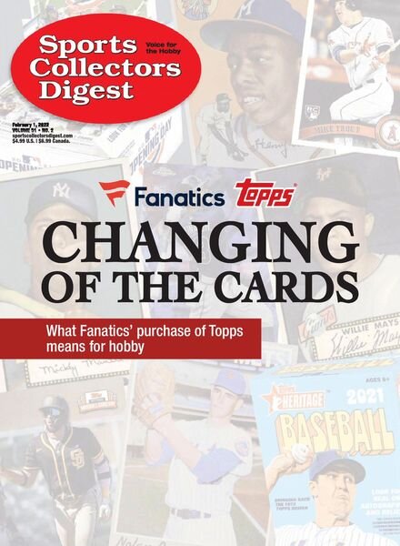 Sports Collectors Digest – February 2022 Cover