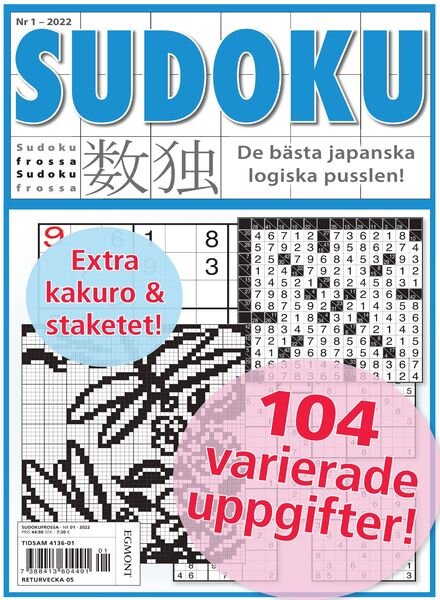 Sudoku Frossa – 13 januari 2022 Cover