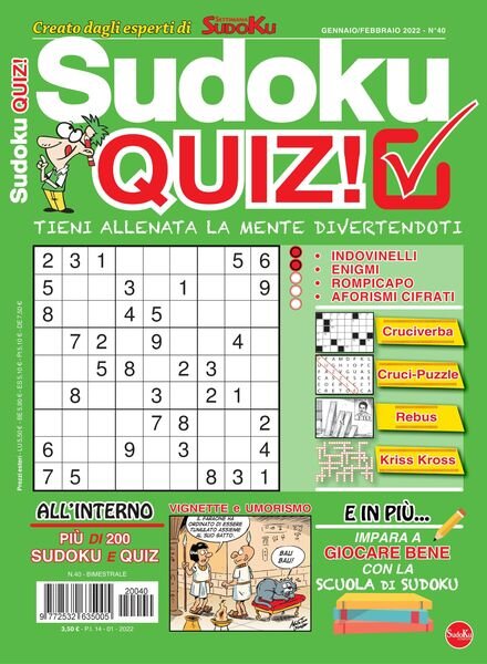 Sudoku Quiz – gennaio 2022 Cover
