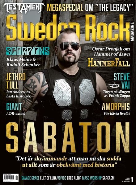Sweden Rock Magazine – januari 2022 Cover