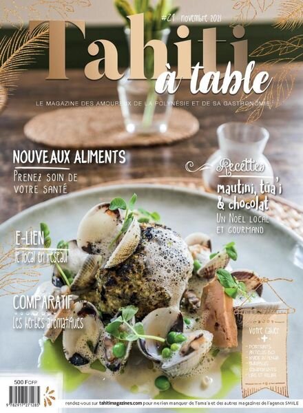 Tahiti a table – Novembre 2021 Cover