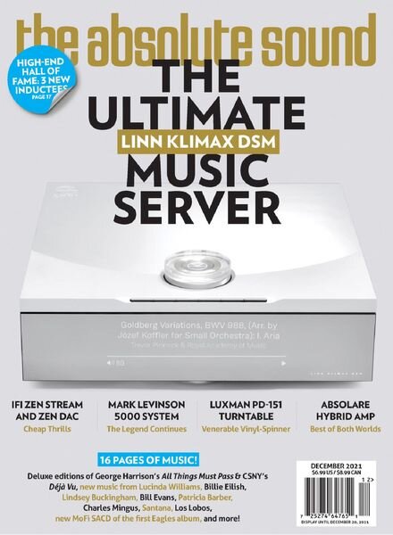 The Absolute Sound – December 2021 Cover