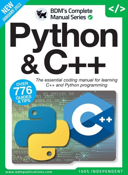 The Complete Python & C++ Manual – January 2022 Cover