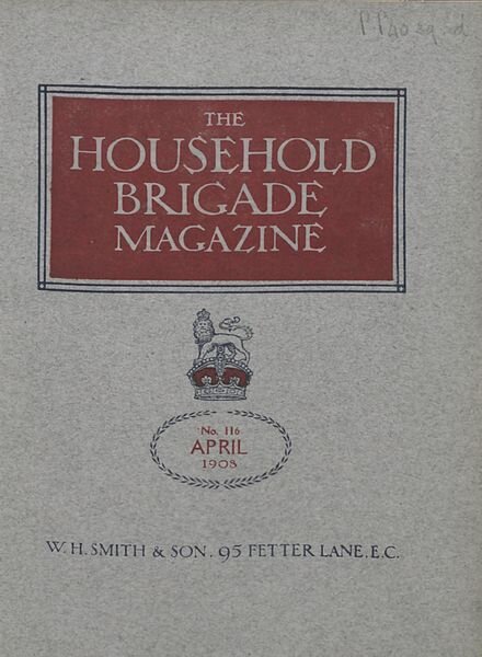 The Guards Magazine – April 1908 Cover