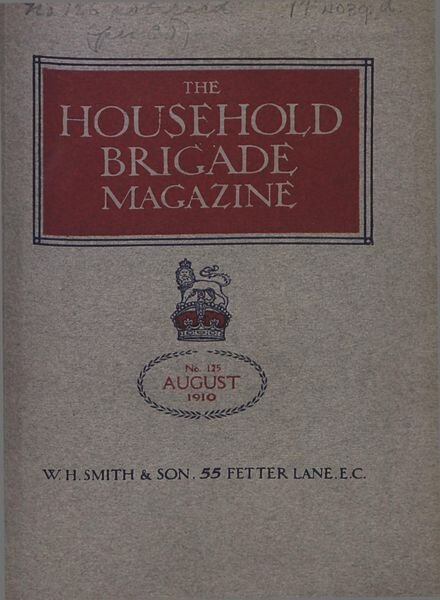 The Guards Magazine – August 1910 Cover