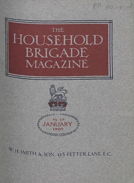The Guards Magazine – January 1909 Cover