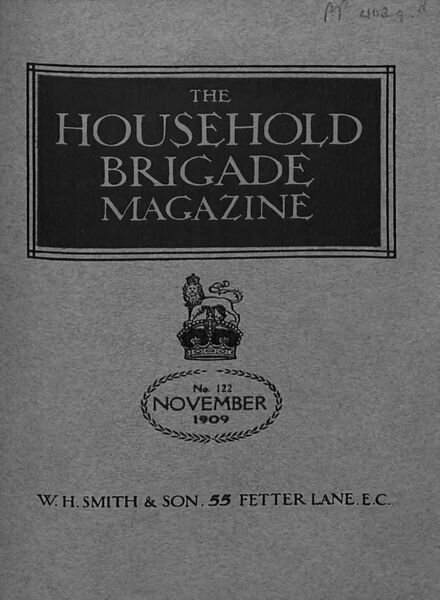 The Guards Magazine – November 1909 Cover