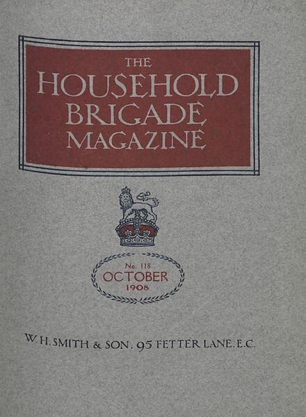 The Guards Magazine – October 1908 Cover