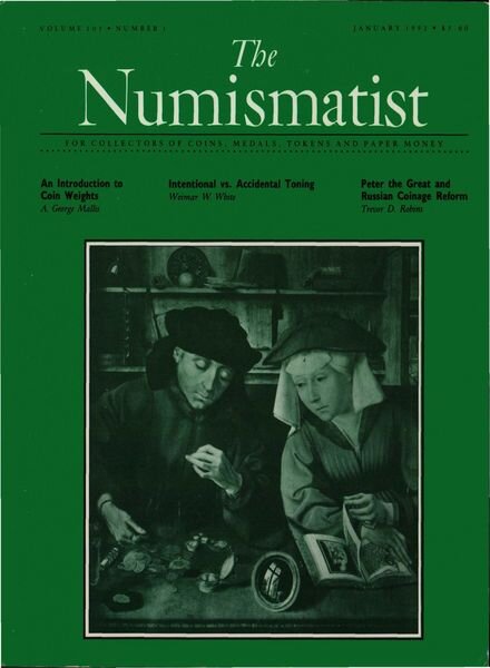 The Numismatist – January 1992 Cover
