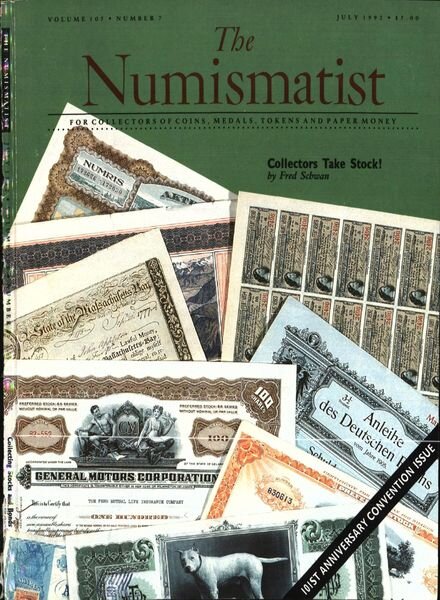 The Numismatist – July 1992 Cover