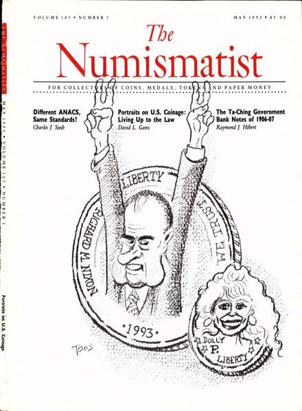The Numismatist – May 1992 Cover