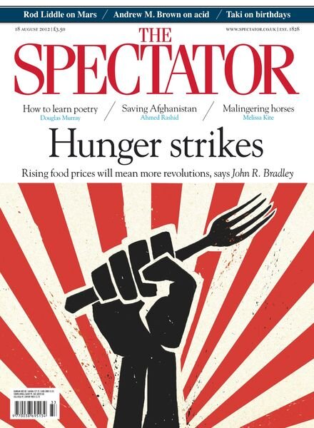 The Spectator – 18 August 2012 Cover