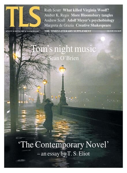 The Times Literary Supplement – 14 August 2015 Cover