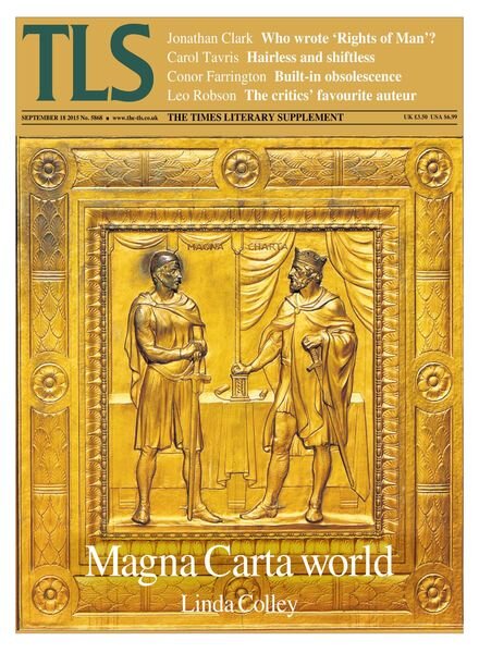 The Times Literary Supplement – 18 September 2015 Cover