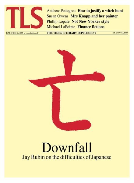 The Times Literary Supplement – 19 June 2015 Cover