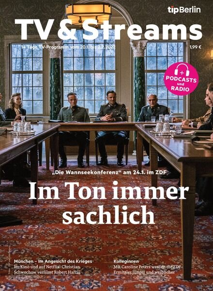 tipBerlin TV & Streams – 19 Januar 2022 Cover