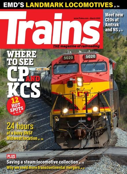 Trains – March 2022 Cover