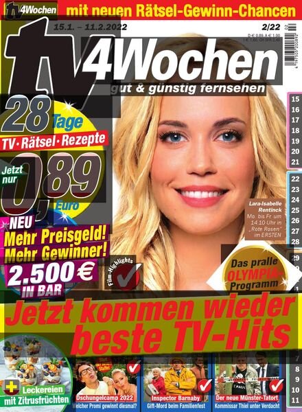 TV 4 Wochen – Nr 2 2022 Cover