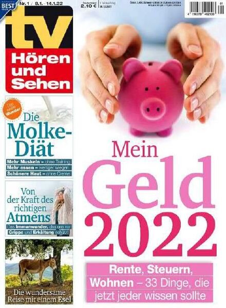 TV HOren und Sehen – 30 Dezember 2021 Cover