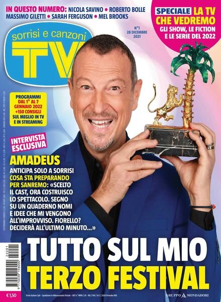 TV Sorrisi e Canzoni – 28 dicembre 2021 Cover