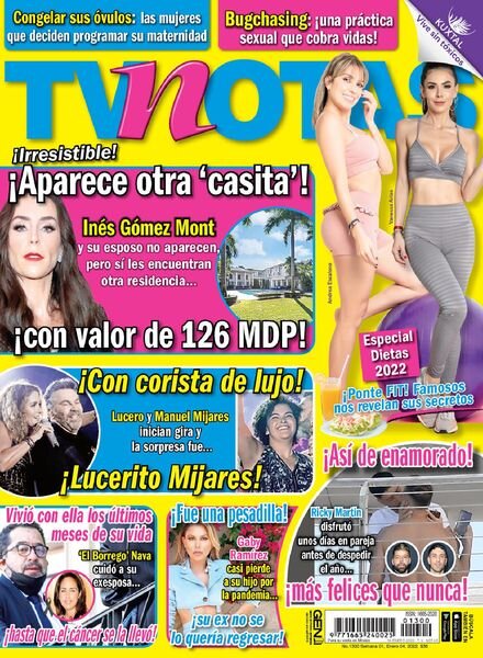 TvNotas – enero 04, 2022 Cover