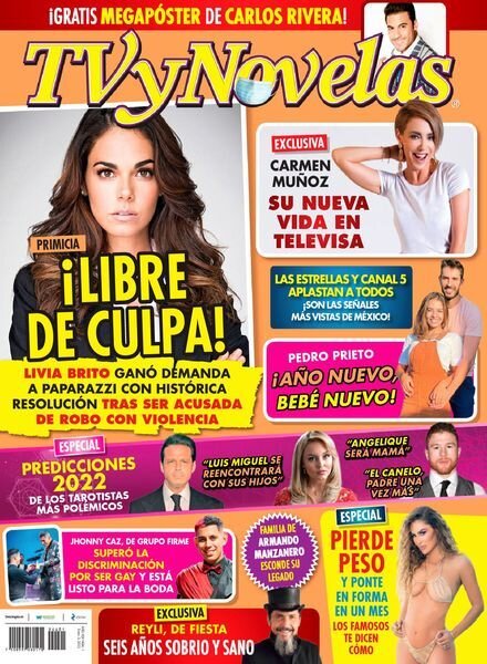 TVyNovelas Mexico – 03 enero 2022 Cover