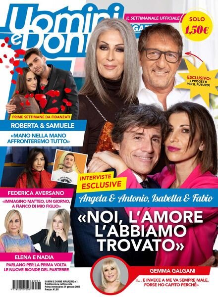 Uomini e Donne Magazine – 21 gennaio 2022 Cover